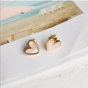 Pink Heart Earrings
